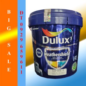 Sơn ngoại thất cao cấp DULUX WEATHERSHIELD Bề mặt mờ - BJ8 - 15L