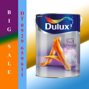 Sơn nội thất siêu cao cấp Dulux Ambiance 5in1 Superflexx Bóng mờ Z611 - 5L