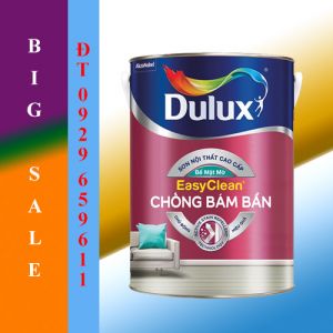 Sơn nội thất cao cấp Dulux Easyclean chống bám bẩn kháng virus bề mặt Mờ Z966 - 1L