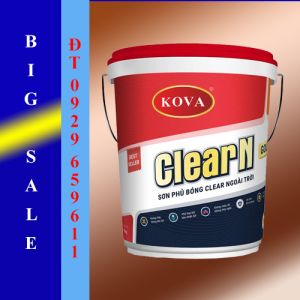 Sơn phủ bóng không màu trong suốt ngoài trời Clear N-Gold - 20kg